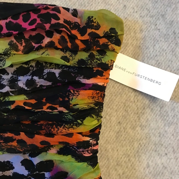 DVF Diane von Furstenberg Strapless Cocktail Dress - Perfect for Prom! - Picture 3 of 8